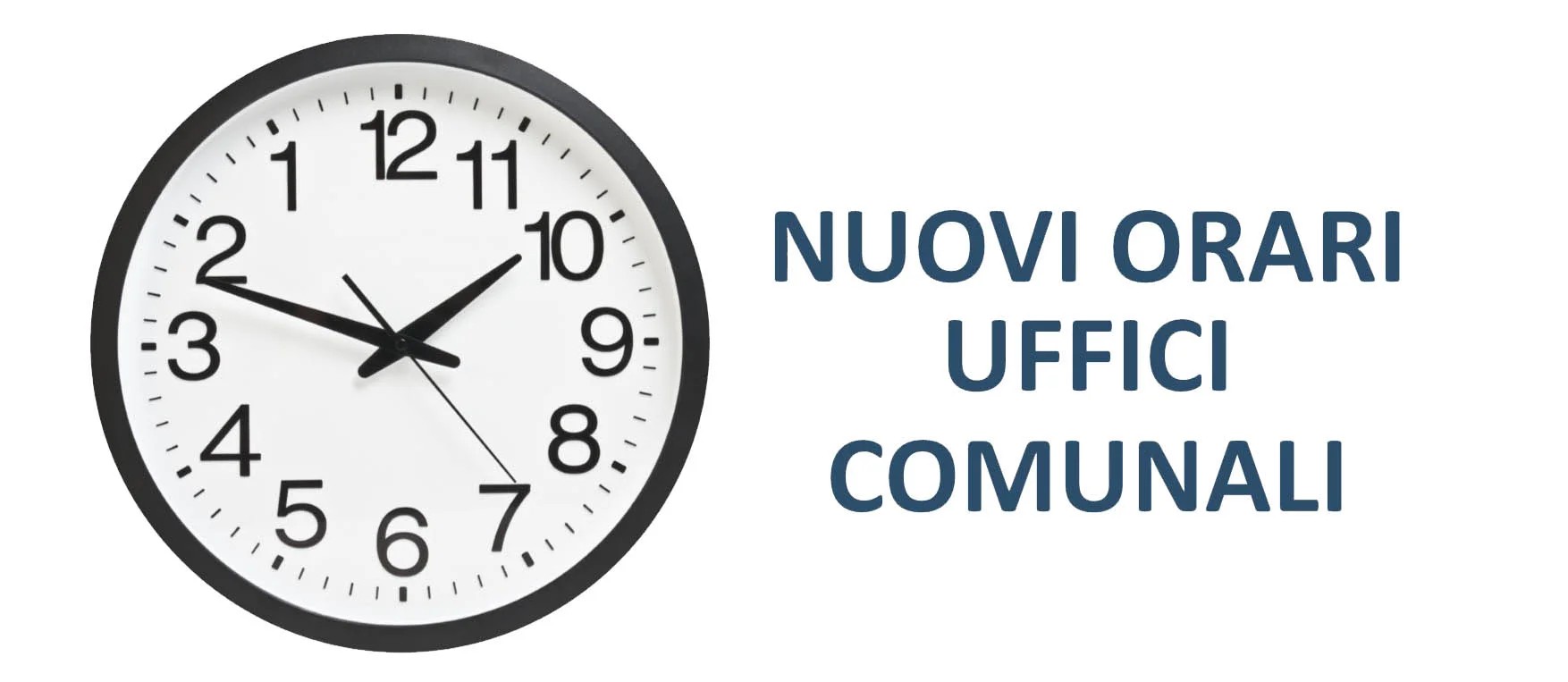 NUOVI ORARI UFFICI COMUNALI